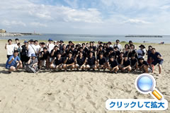 2024.07.20　夏休み初日にリフレッシュ！　保護者、ご家族も交えての海レク（七ヶ浜町湊浜）